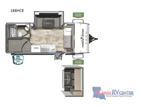 Photos of 2026 Forest River PUMA 18BHCE for sale in Monroe, LA at Cenla RV Center - Monroe