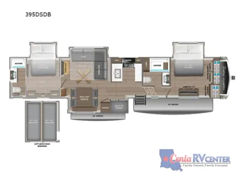 Photos of 2027 Jayco NORTH POINT 395DSDB for sale in Monroe, LA at Cenla RV Center - Monroe