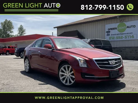 Red 2017 Cadillac Ats Sedan Luxury AWD for sale in Columbus, IN