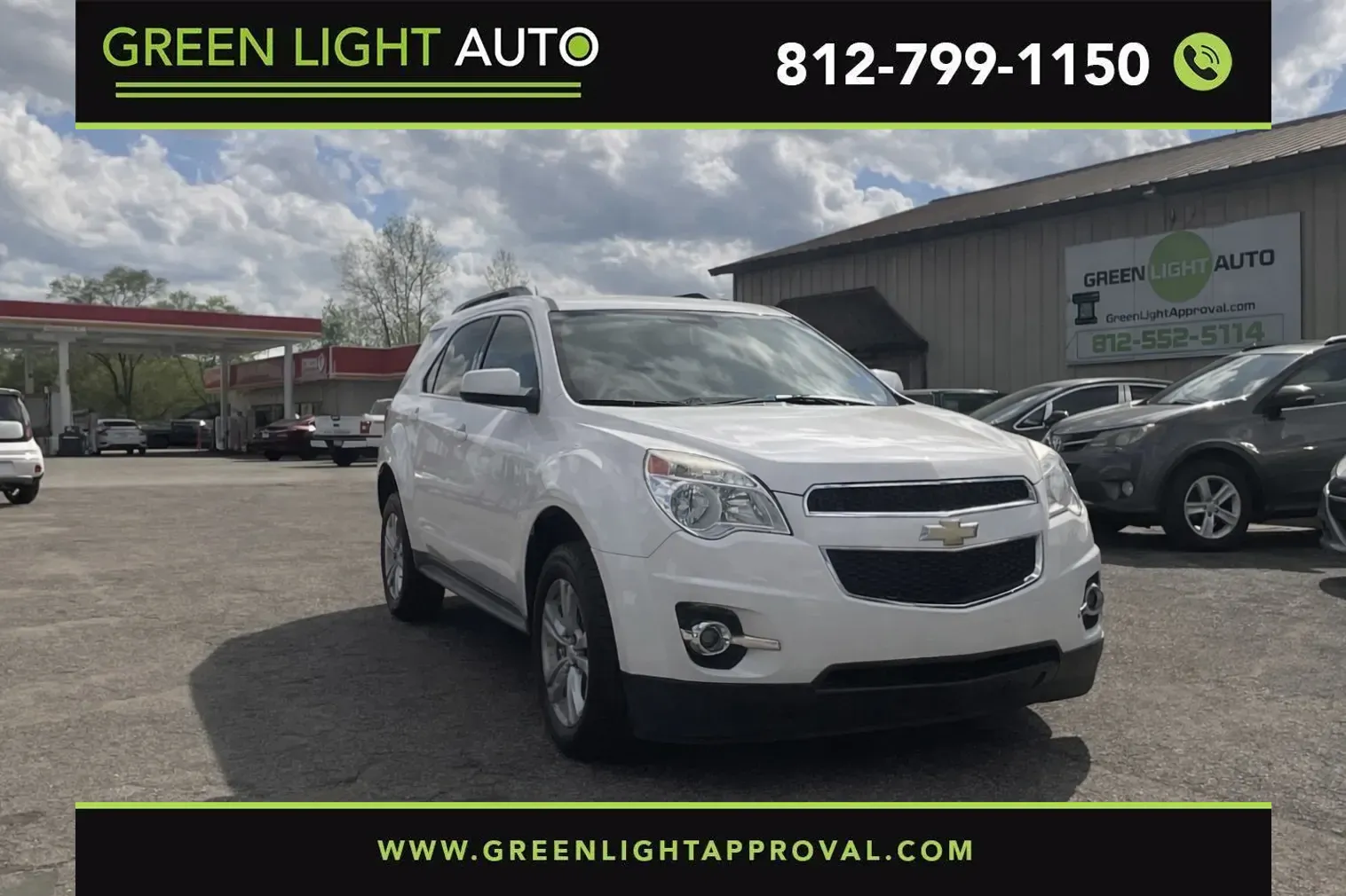 White 2015 Chevrolet Equinox 2LT for sale in Columbus, IN