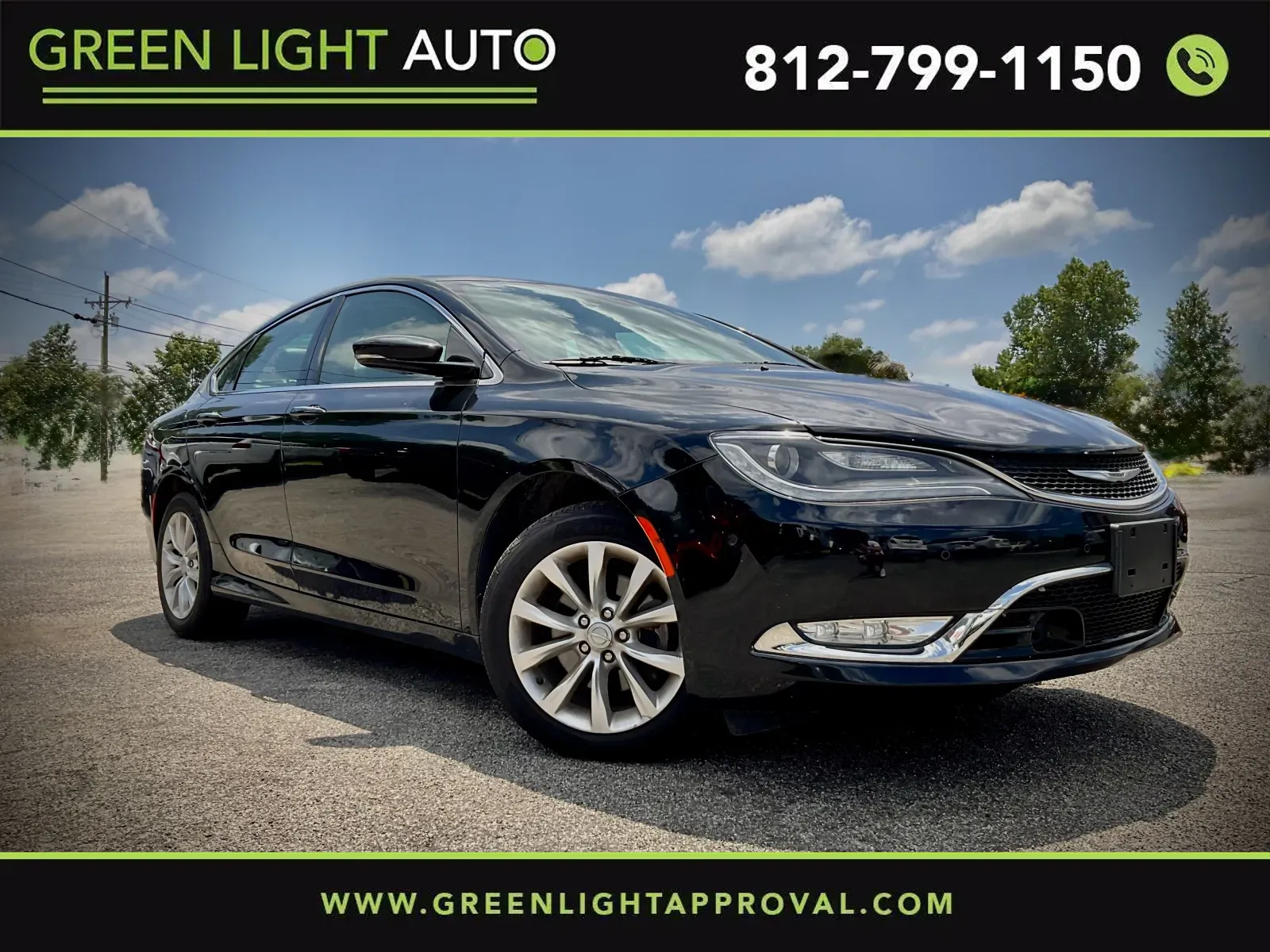 Black 2015 Chrysler 200 C for sale in Columbus, IN