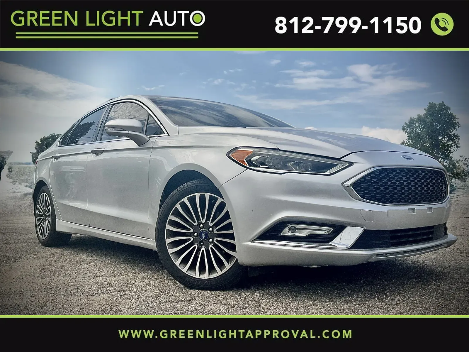 Silver 2018 Ford Fusion Titanium for sale in Columbus, IN