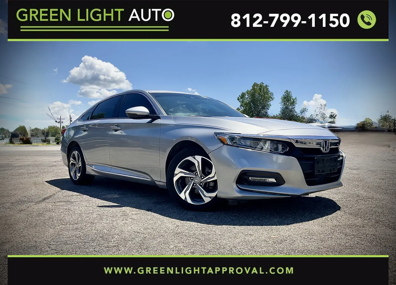 Silver 2018 Honda Accord EX-L for sale in Columbus, IN