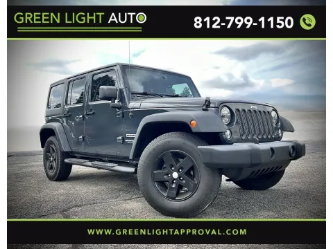 Gray 2017 Jeep Wrangler Unlimited Sport for sale in Columbus, IN
