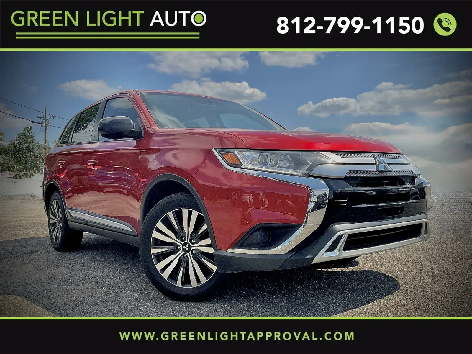 Red 2019 Mitsubishi Outlander ES for sale in Columbus, IN