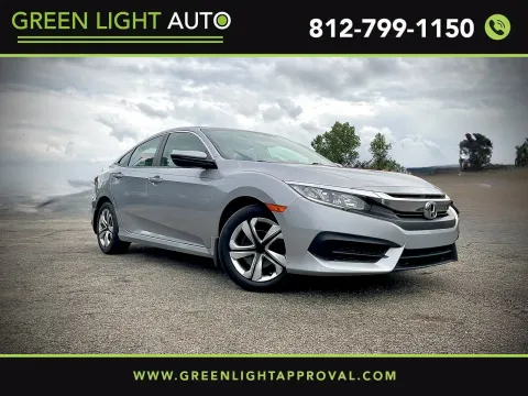 Silver 2018 Honda Civic LX for sale in Columbus, IN