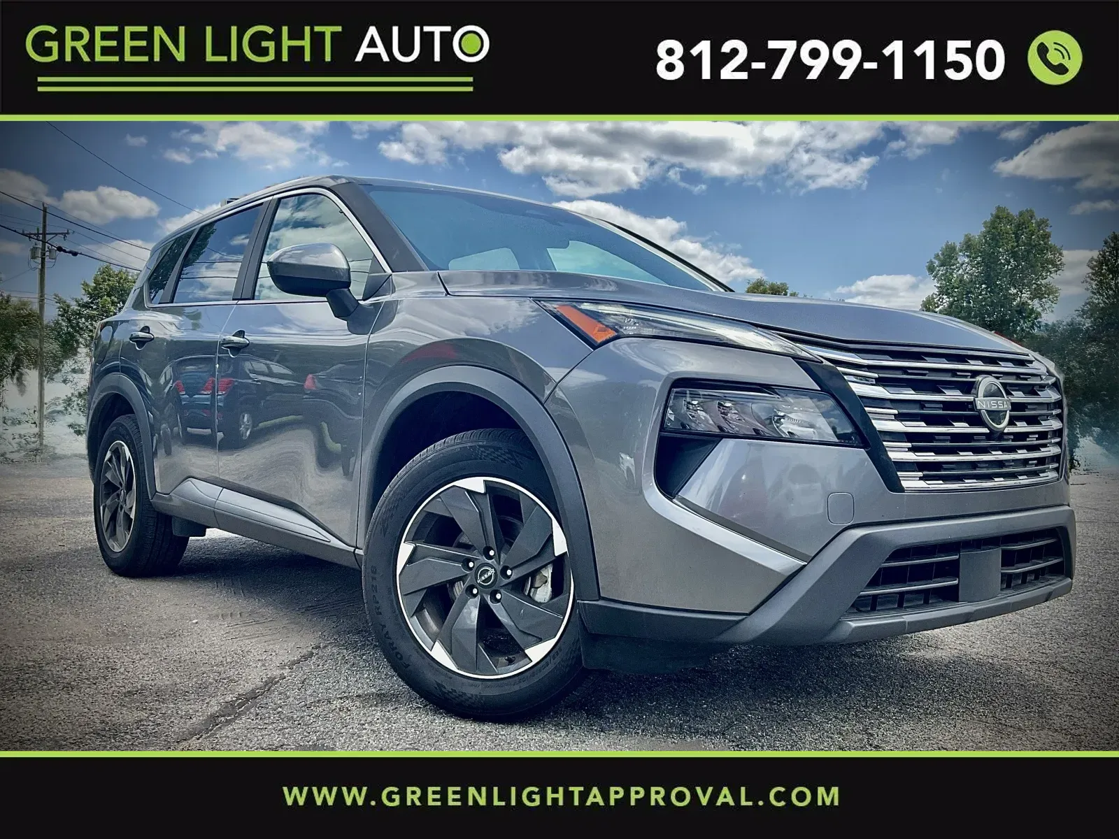 Gray 2024 Nissan Rogue SV for sale in Columbus, IN