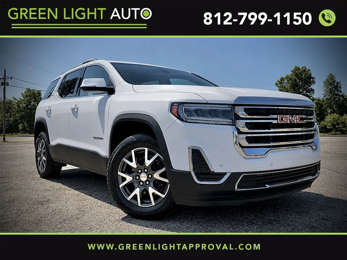White 2023 GMC Acadia SLE for sale in Columbus, IN