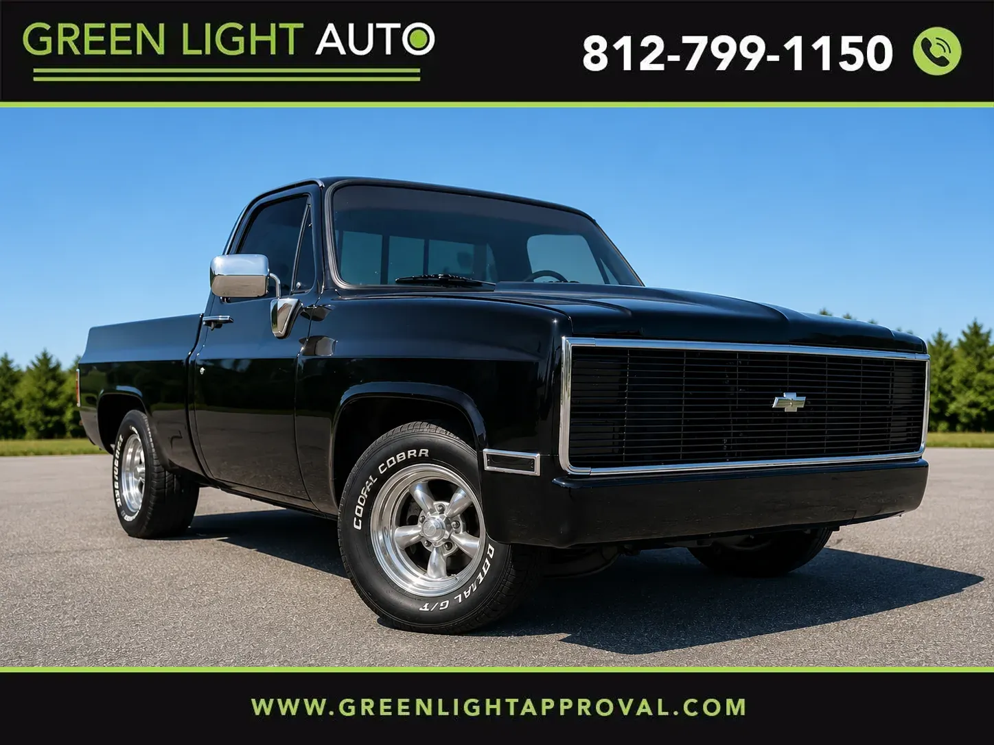 Black 1985 Chevrolet C10/K10 Short Bed for sale in Columbus, IN