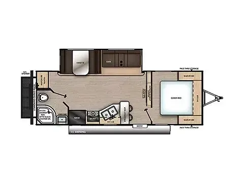 Another view of 2022 Forest River Catalina 243RBS for sale in Sulphur Springs, TX at Liberty Trail RV - Sulphur Springs