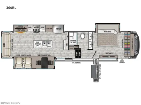 Another view of 2022 Forest River Cedar Creek 360RL for sale in Sulphur Springs, TX at Liberty Trail RV - Sulphur Springs