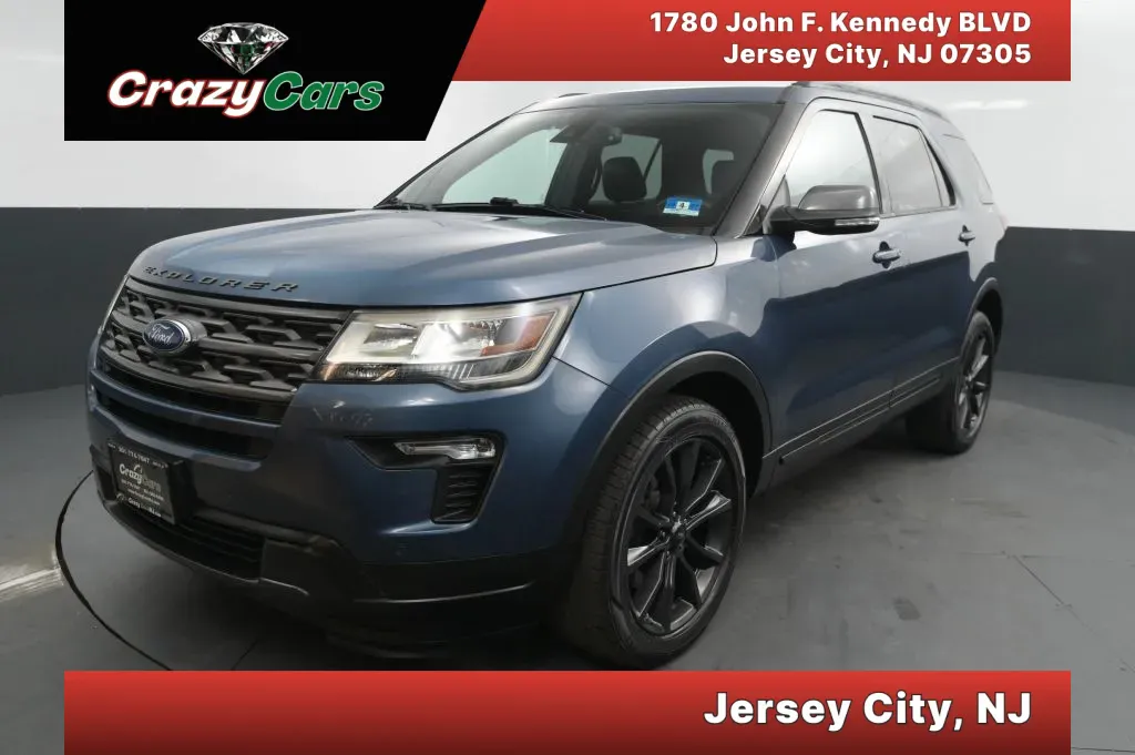 Blue 2018 Ford Explorer XLT Sport Utility 4D for sale in Jersey City, NJ
