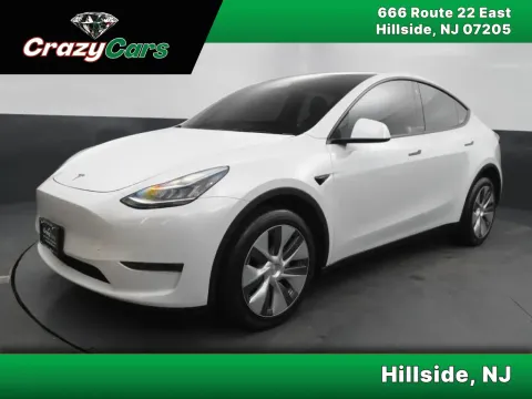 White 2023 Tesla Model Y Long Range Sport Utility 4D for sale in Hillside, NJ