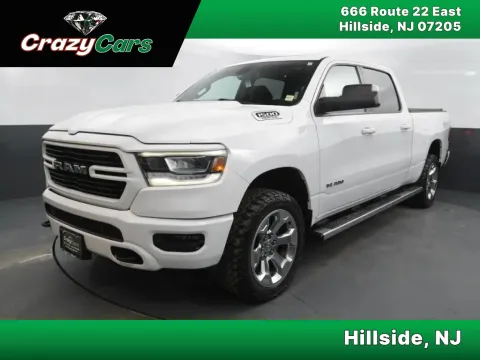 White 2019 Ram 1500 Crew Cab Big Horn Pickup 4D 6 1/3 ft for sale in Hillside, NJ