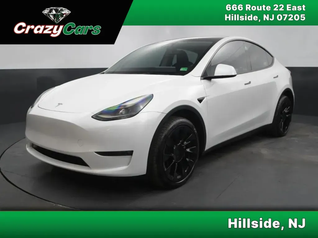 White 2023 Tesla Model Y Long Range Sport Utility 4D for sale in Hillside, NJ