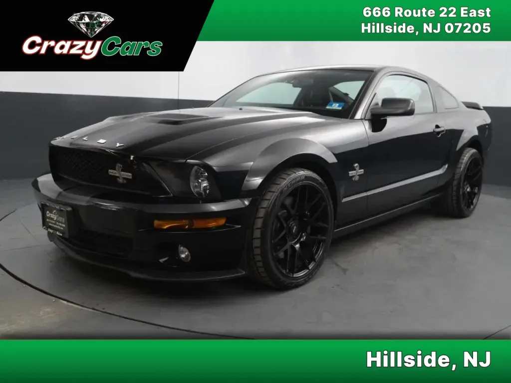 Black 2008 Ford Mustang Shelby GT500 Cobra Coupe 2D for sale in Hillside, NJ