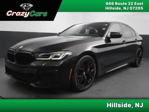 Black 2021 BMW 5 Series 530i xDrive Sedan 4D for sale in Hillside, NJ
