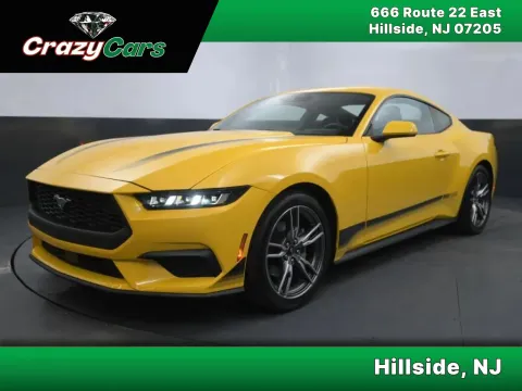 Yellow 2024 Ford Mustang EcoBoost Coupe 2D for sale in Hillside, NJ