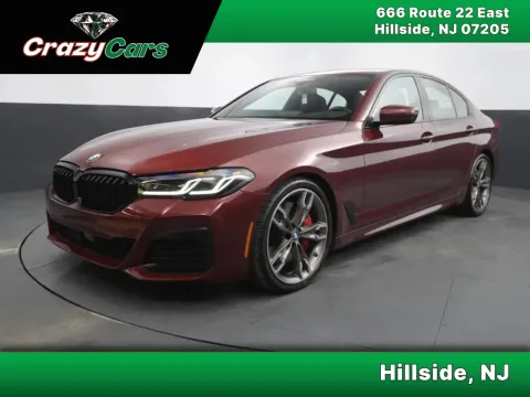 Red 2022 BMW 5 Series M550i xDrive Sedan 4D for sale in Hillside, NJ