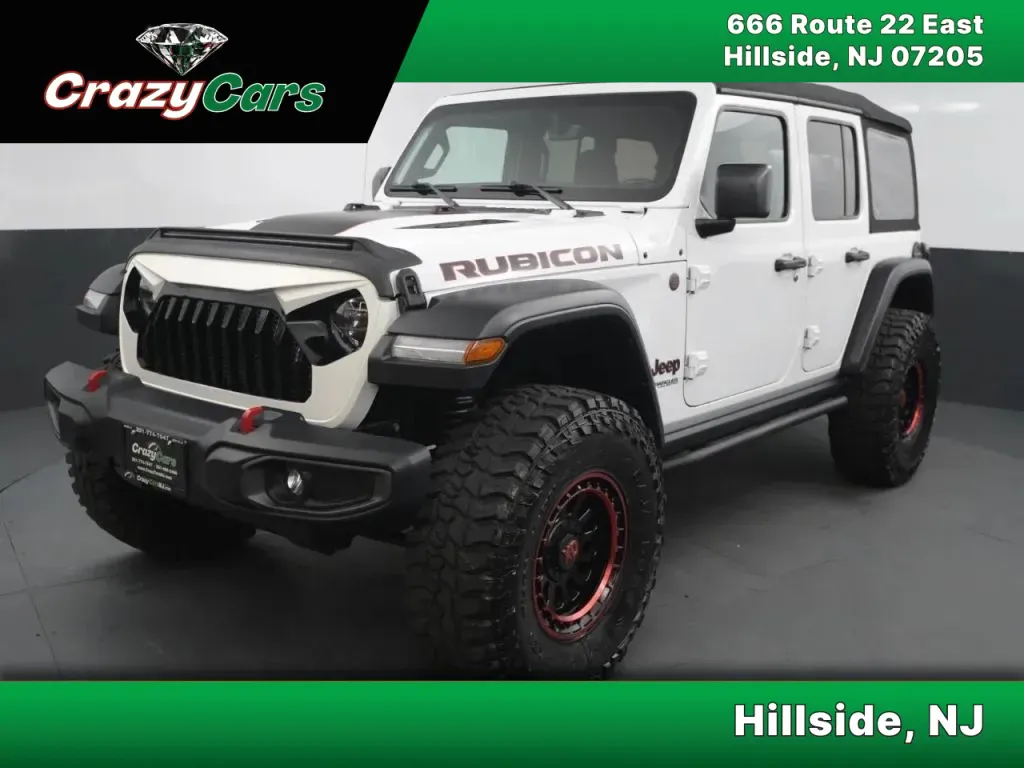 White 2020 Jeep Wrangler Unlimited Rubicon Sport Utility 4D for sale in Hillside, NJ