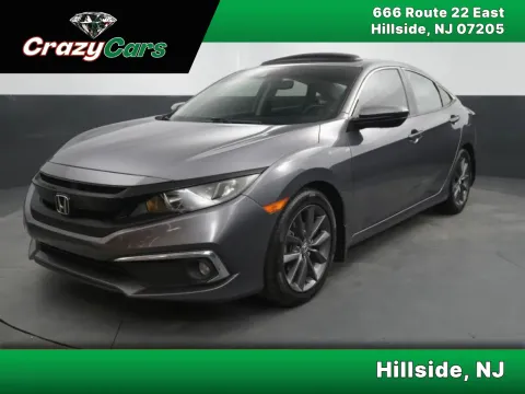 Gray 2021 Honda Civic EX-L Sedan 4D for sale in Hillside, NJ