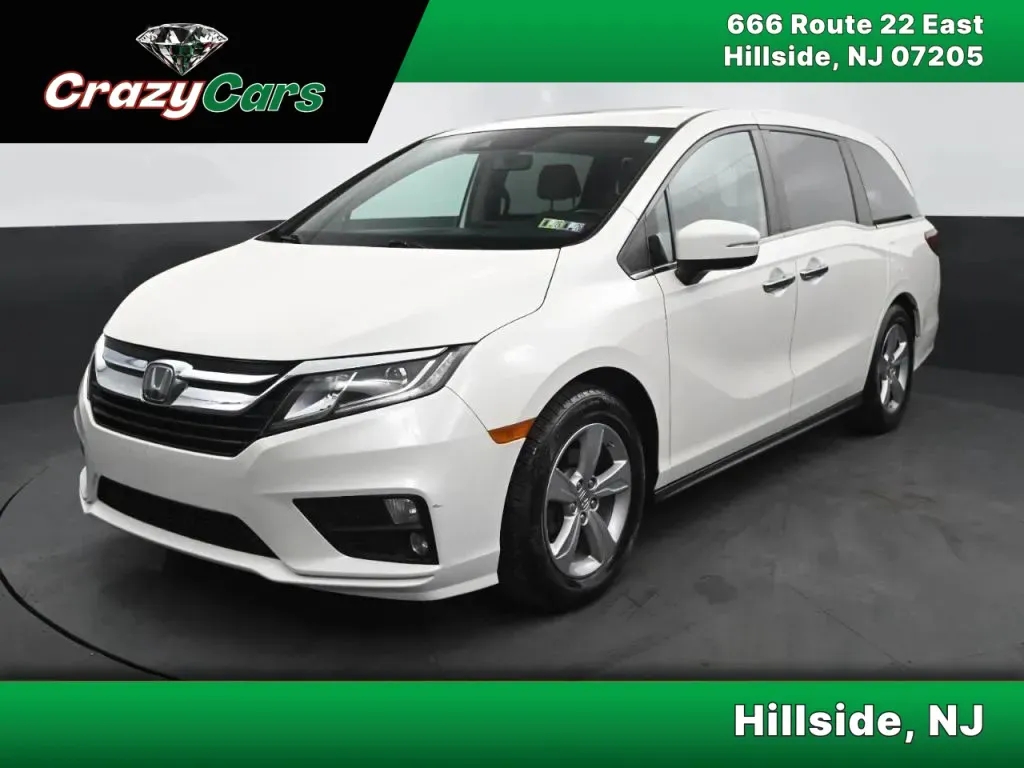 White 2019 Honda Odyssey EX-L w/Navigation & RES Minivan 4D for sale in Hillside, NJ