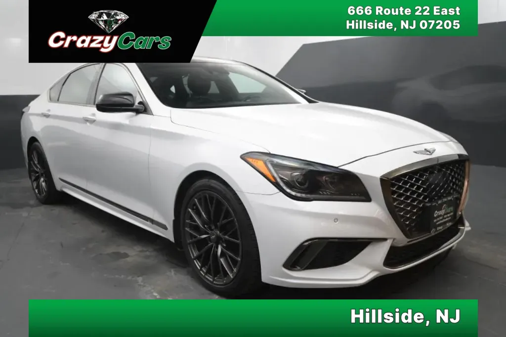 White 2018 Genesis G80 3.3T Sport Sedan 4D for sale in Hillside, NJ