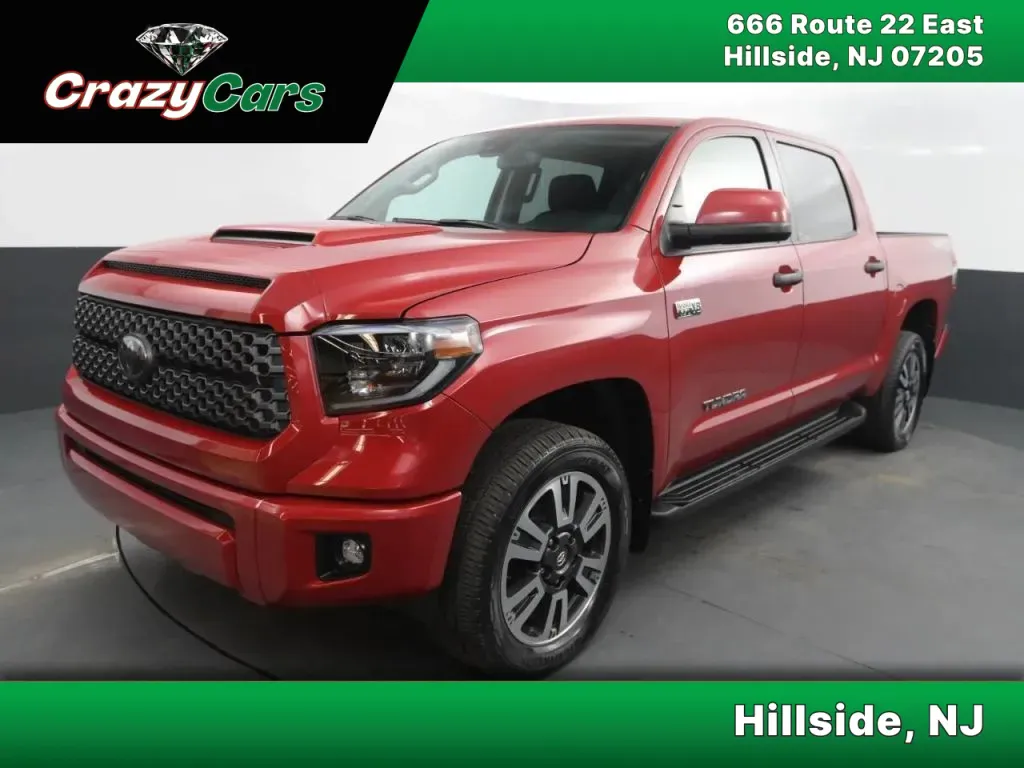 Red 2021 Toyota Tundra CrewMax SR5 Pickup 4D 5 1/2 ft for sale in Hillside, NJ