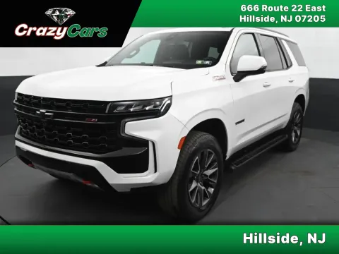White 2021 Chevrolet Tahoe Z71 Sport Utility 4D for sale in Hillside, NJ