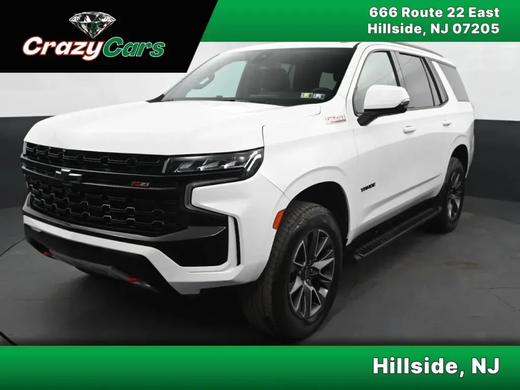 White 2021 Chevrolet Tahoe Z71 Sport Utility 4D for sale in Hillside, NJ