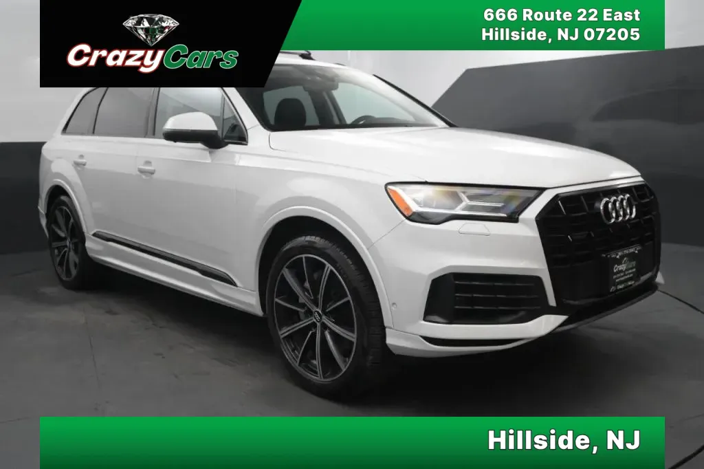 White 2021 Audi Q7 55 TFSI Premium Plus Sport Utility 4D for sale in Hillside, NJ
