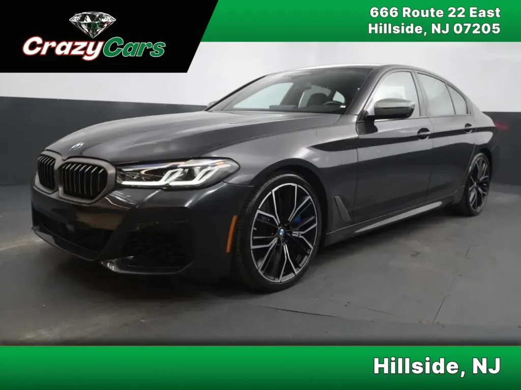 Gray 2021 BMW 5 Series M550i xDrive Sedan 4D for sale in Hillside, NJ