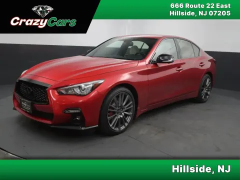 Red 2021 INFINITI Q50 RED SPORT 400 Sedan 4D for sale in Hillside, NJ