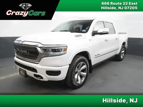 White 2019 Ram 1500 Crew Cab Limited Pickup 4D 5 1/2 ft for sale in Hillside, NJ