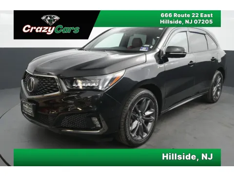 Black 2019 Acura MDX SH-AWD w/Technology & A-Spec Pkgs Sport Utility 4D for sale in Hillside, NJ