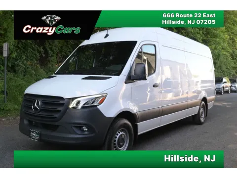 White 2023 Mercedes-Benz Sprinter 2500 Cargo High Roof w/170' WB Van 3D for sale in Hillside, NJ