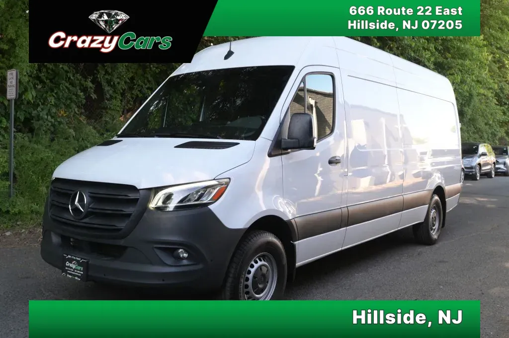 White 2023 Mercedes-Benz Sprinter 2500 Cargo High Roof w/170' WB Van 3D for sale in Hillside, NJ
