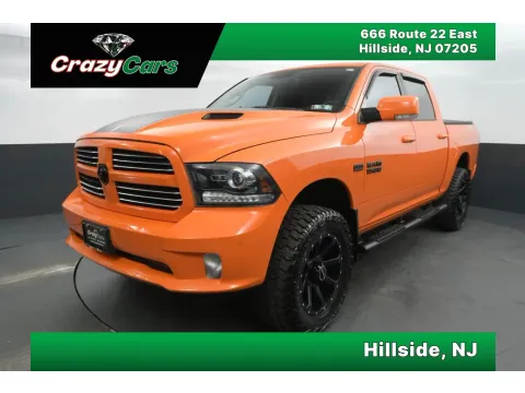 Orange 2017 Ram 1500 Crew Cab Sport Pickup 4D 5 1/2 ft for sale in Hillside, NJ