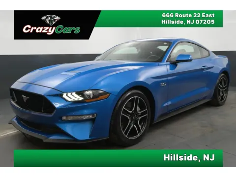 Blue 2021 Ford Mustang GT Coupe 2D for sale in Hillside, NJ