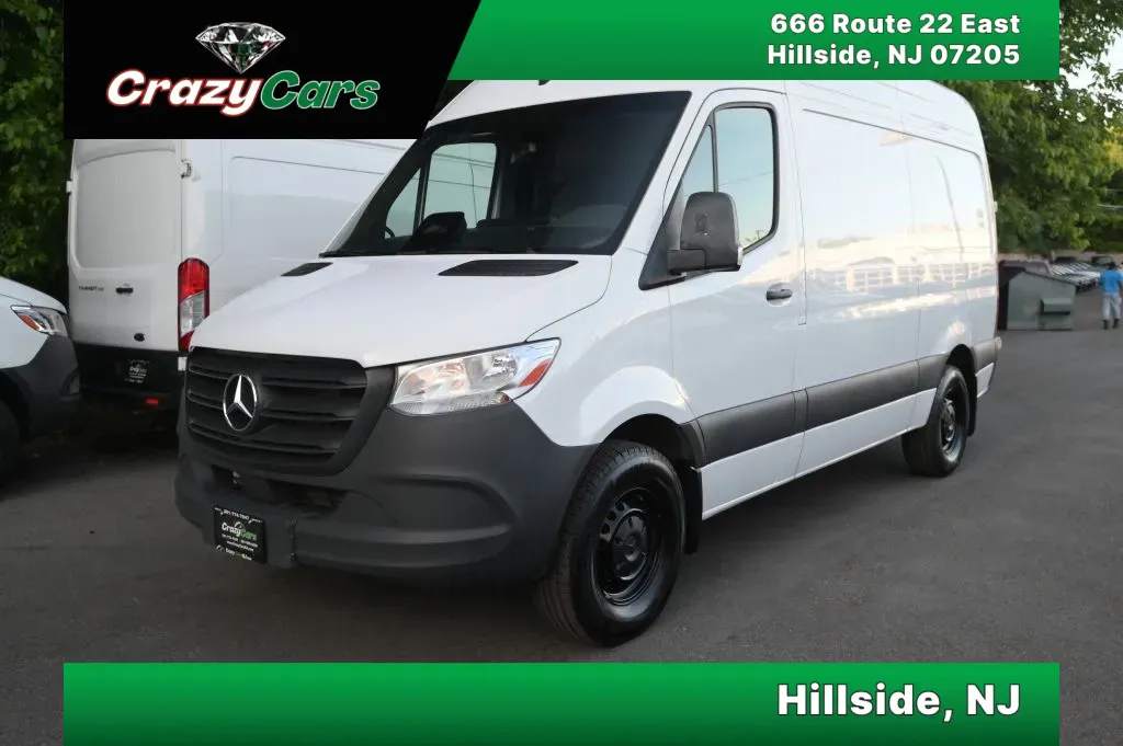 White 2025 Mercedes-Benz Sprinter 2500 Cargo Standard Roof w/144' WB Van 3D for sale in Hillside, NJ