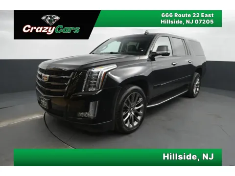 Black 2019 Cadillac Escalade ESV Luxury Sport Utility 4D for sale in Hillside, NJ