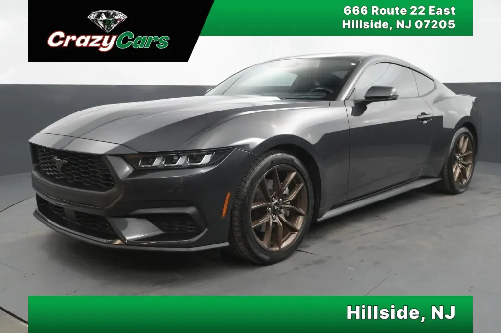 Gray 2024 Ford Mustang EcoBoost Premium Coupe 2D for sale in Hillside, NJ
