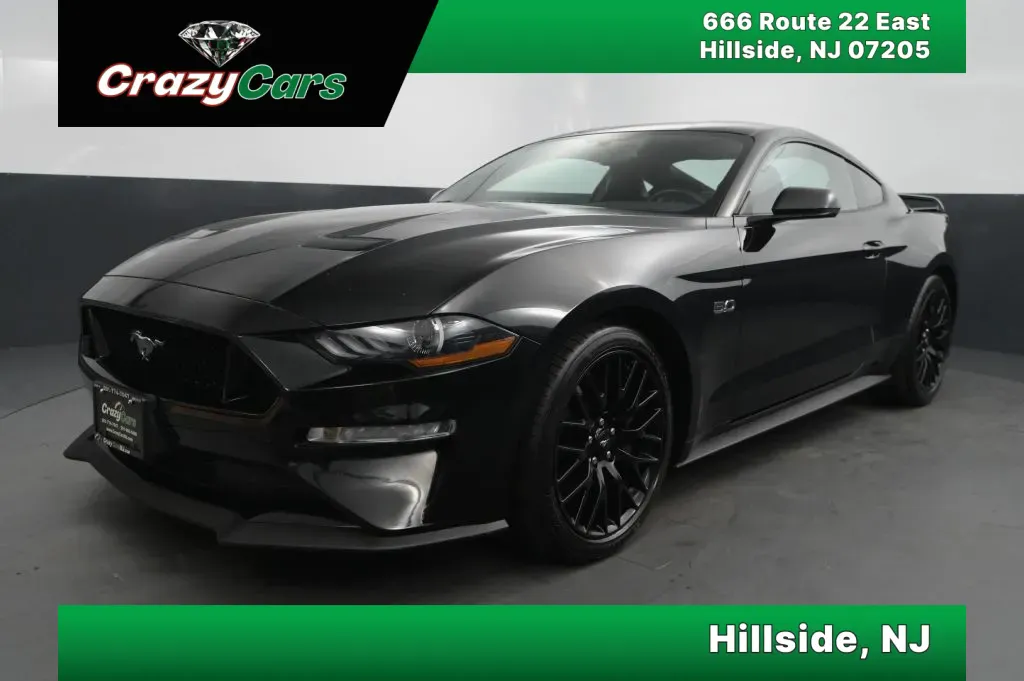 Black 2020 Ford Mustang GT Premium Coupe 2D for sale in Hillside, NJ