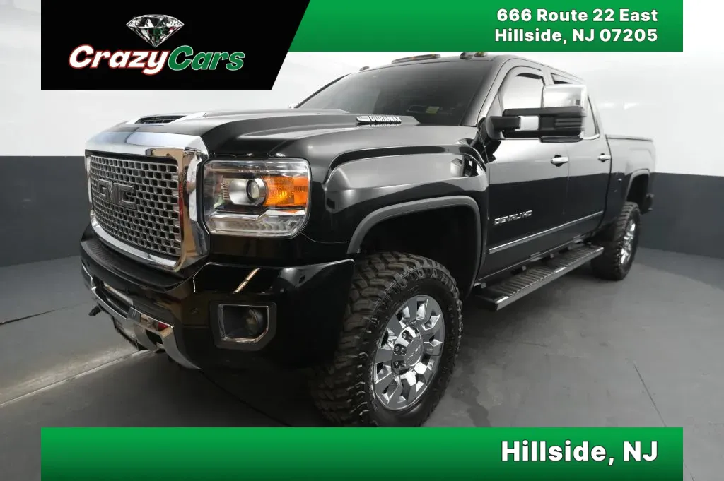 Black 2017 GMC Sierra 2500 HD Crew Cab Denali Pickup 4D 6 1/2 ft for sale in Hillside, NJ