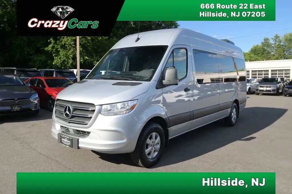 Silver 2020 Mercedes-Benz Sprinter 2500 Passenger High Roof w/170' WB Van 3D for sale in Hillside, NJ