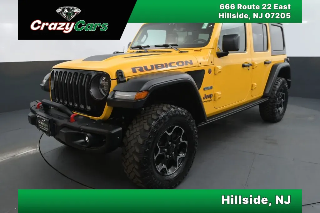 Yellow 2020 Jeep Wrangler Unlimited Recon Sport Utility 4D for sale in Hillside, NJ