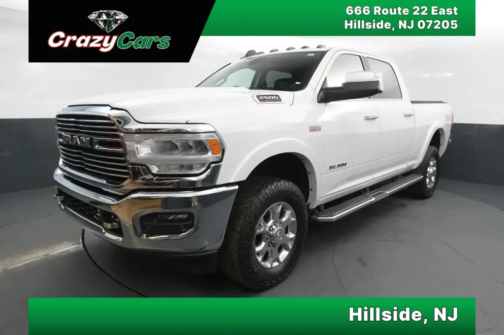 White 2020 Ram 2500 Crew Cab Laramie Pickup 4D 6 1/3 ft for sale in Hillside, NJ