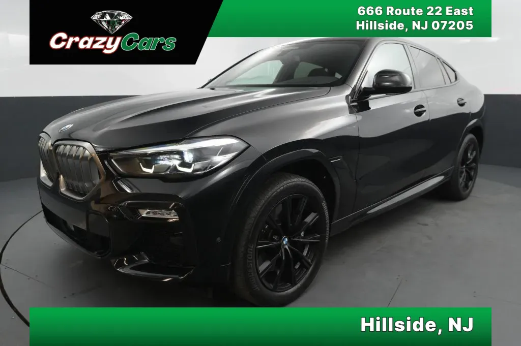 Black 2021 BMW X6 M50i Sport Utility 4D for sale in Hillside, NJ