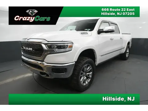 White 2019 Ram 1500 Crew Cab Limited Pickup 4D 6 1/3 ft for sale in Hillside, NJ