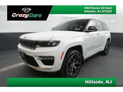 White 2022 Jeep Grand Cherokee 4xe Summit Reserve Sport Utility 4D for sale in Hillside, NJ